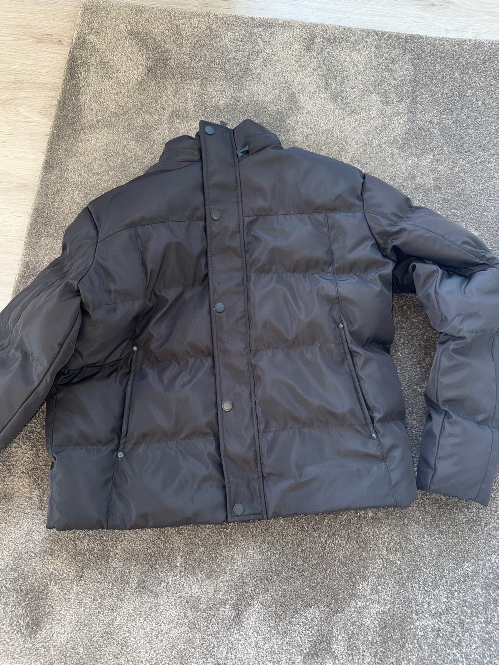 Moose Knuckles Black Quilted Puffer Jacket